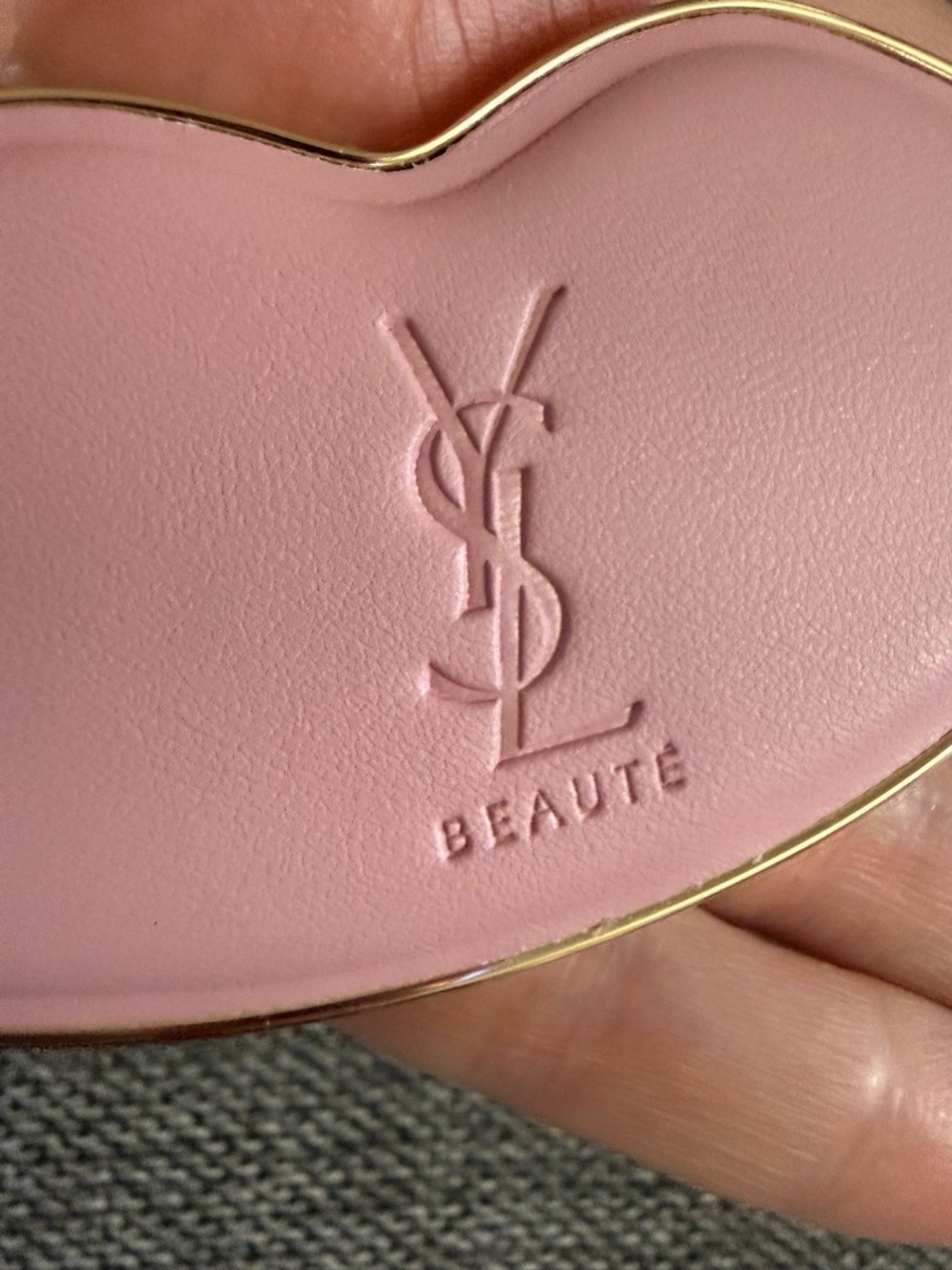 Yves Saint Laurent Lips Pocket Mini Mirror Nude Pink Authentic New - Picture 11 of 17